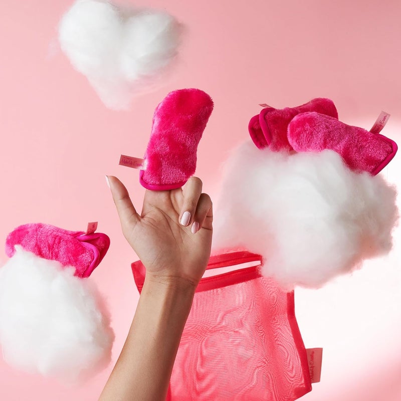 Makeup Eraser Eye MITT by The Original , Erase All Eye Makeup With Just Water, Including Waterproof Mascara, Eyeliner, and More! Pack of 4 Mitts + laundry bag - Image 5